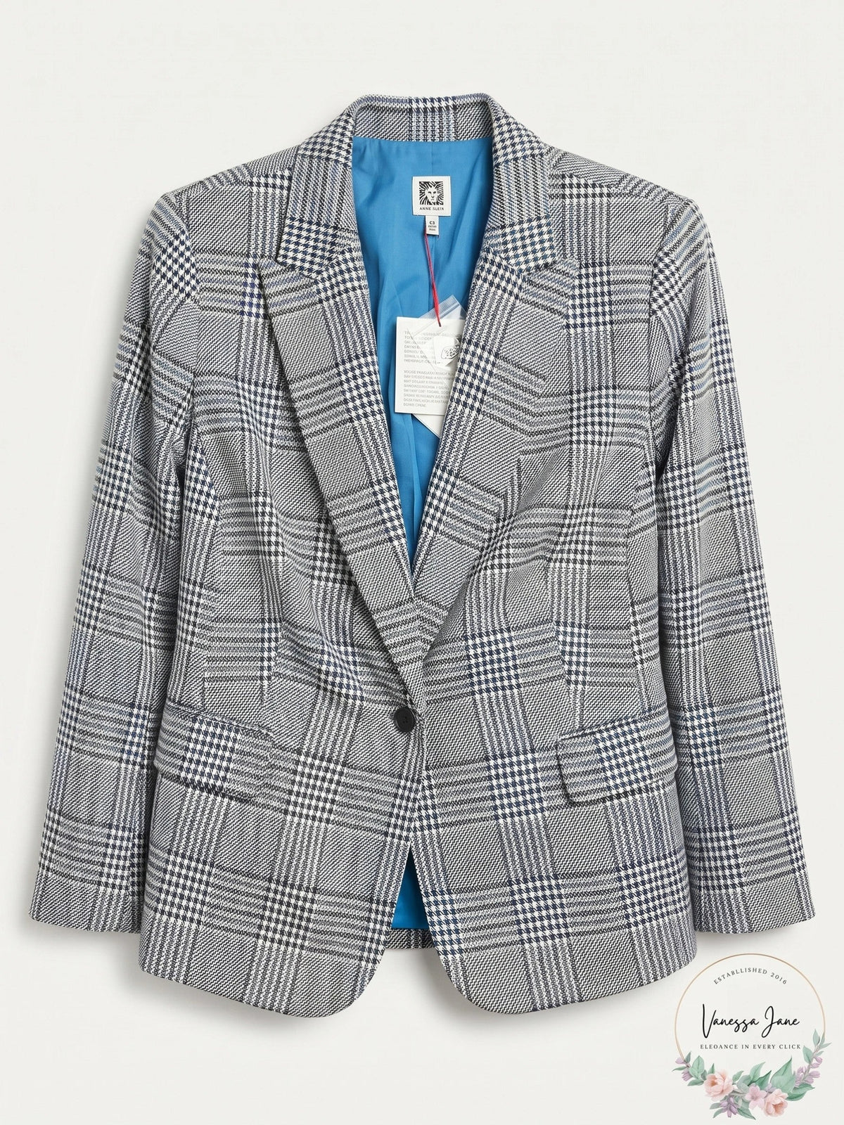 Anne Klein Womens Plus Size Lapel Jacket, Size 14W