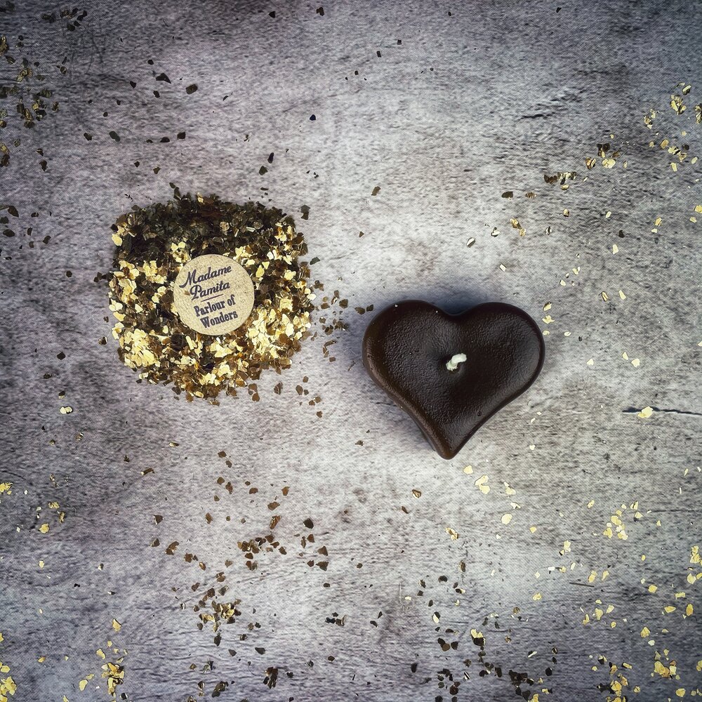 Mini Heart Candle Spell Kit - Love Influence & Emotional Healing Magic