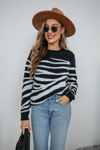 Single-breasted Classy Plus-size Commuter Sweater
