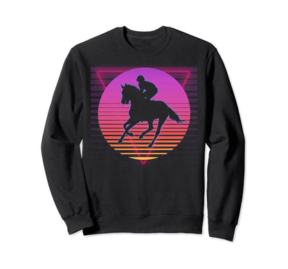 Horse Riding Love Equestrian Sweatshirt - Fun Novelty Design for Adults