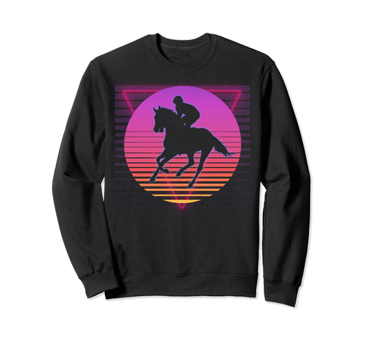 Horse Riding Love Equestrian Sweatshirt - Fun Novelty Design for Adults