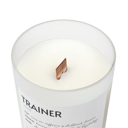 Frosted Glass Candle, 11oz - Trainer