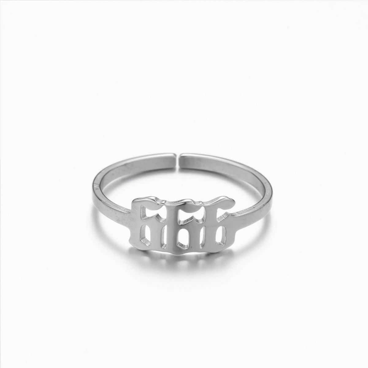 Women's & Men's Lucky Digital Angel Opening Gold Commemorative Rings
