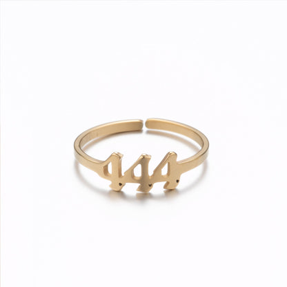 Women's & Men's Lucky Digital Angel Opening Gold Commemorative Rings