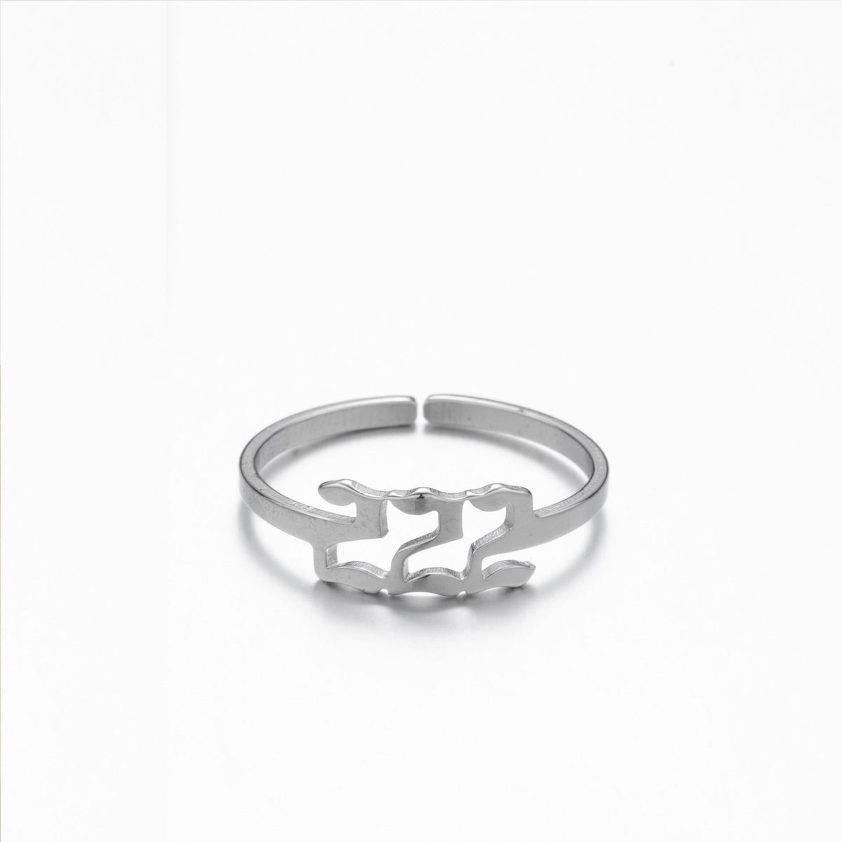 Women's & Men's Lucky Digital Angel Opening Gold Commemorative Rings