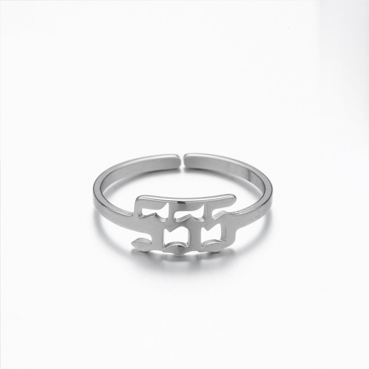 Women's & Men's Lucky Digital Angel Opening Gold Commemorative Rings