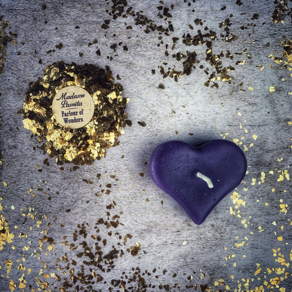 Mini Heart Candle Spell Kit - Love Influence & Emotional Healing Magic