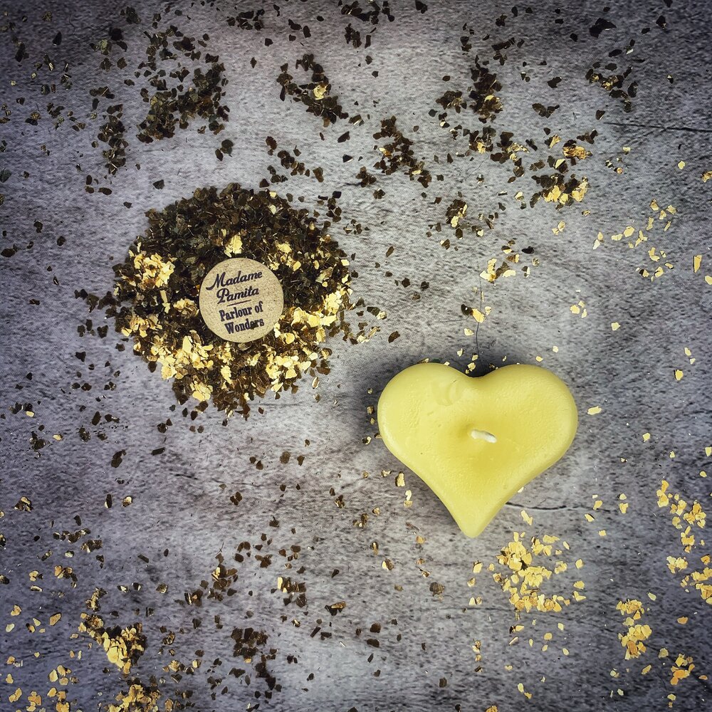 Mini Heart Candle Spell Kit - Love Influence & Emotional Healing Magic